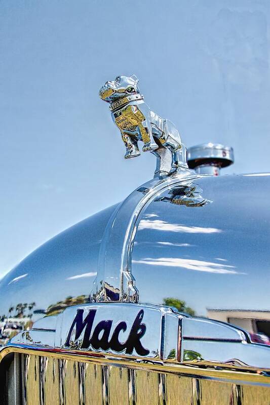 Truck Art Print featuring the photograph Mack hood ornament by Rudy Umans