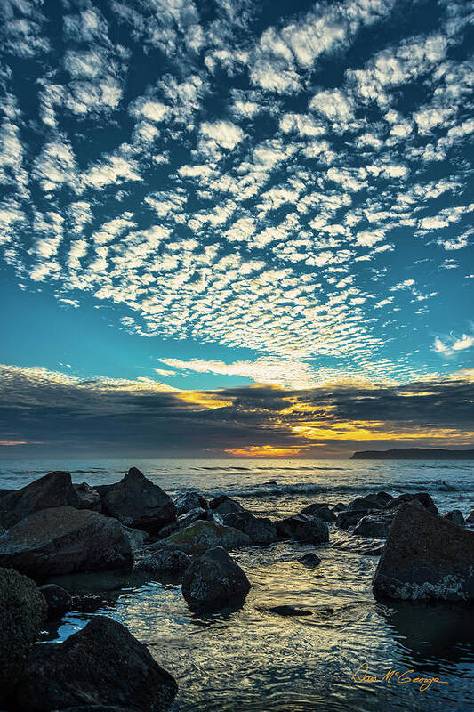 Coronado Art Print featuring the photograph Mackerel Sky by Dan McGeorge