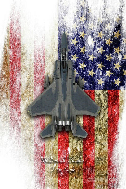 F15 Art Print featuring the digital art McDonnell Douglas F-15c Eagle by Airpower Art