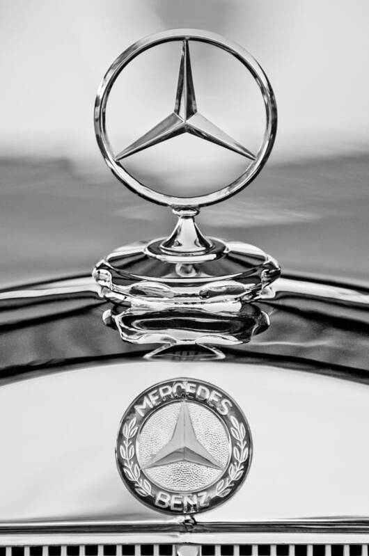 Mercedes-benz Hood Ornament Art Print featuring the photograph Mercedes Benz Hood Ornament 2 by Jill Reger
