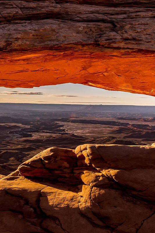 Arch Art Print featuring the photograph Mesa Arch Triptych Panel 3/3 by Ryan Smith
