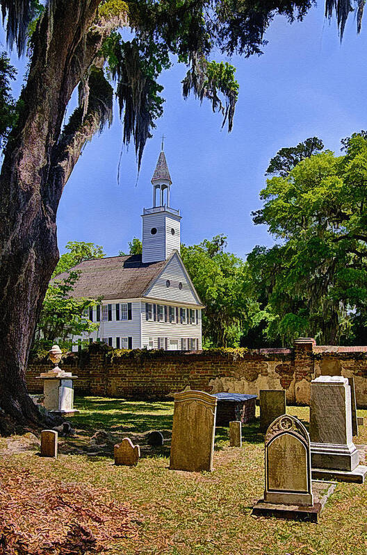 Church Art Print featuring the photograph Midway Congregational Church by Priscilla Burgers