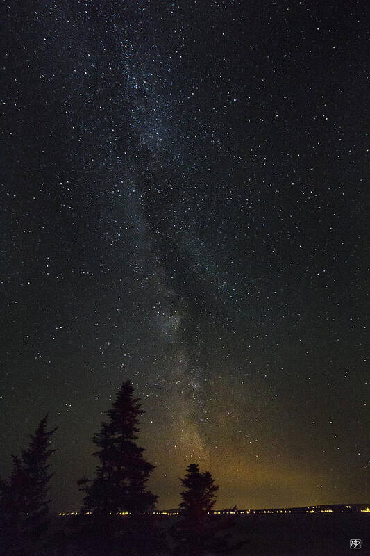Milky Way Art Print featuring the photograph Milky Way Over Bay of Gaspe by John Meader