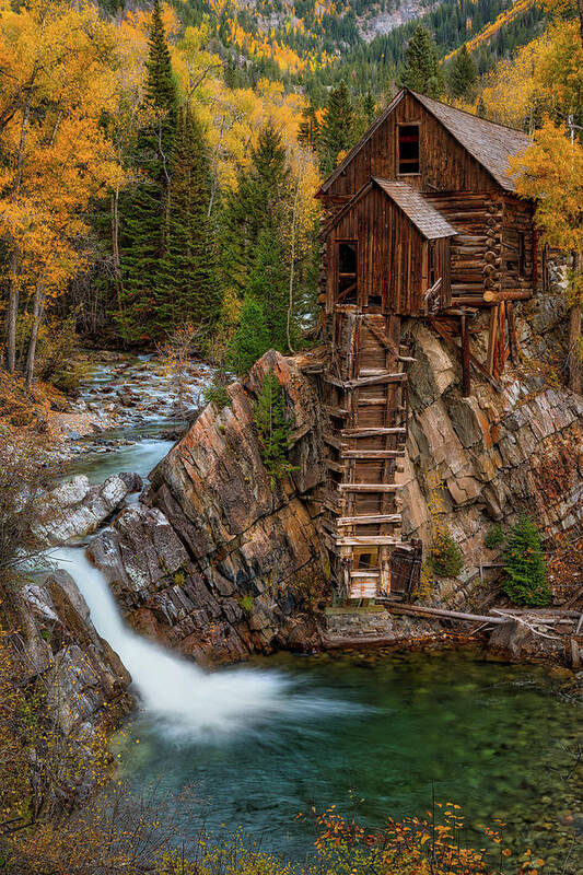 Fall Colors Art Print featuring the photograph Mill in the Mountains by Darren White