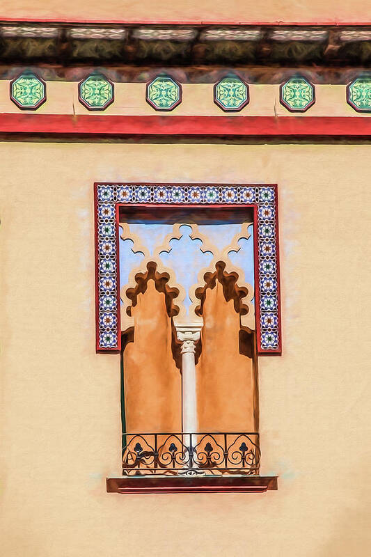 Arabic Art Print featuring the photograph Moorish Window by David Letts