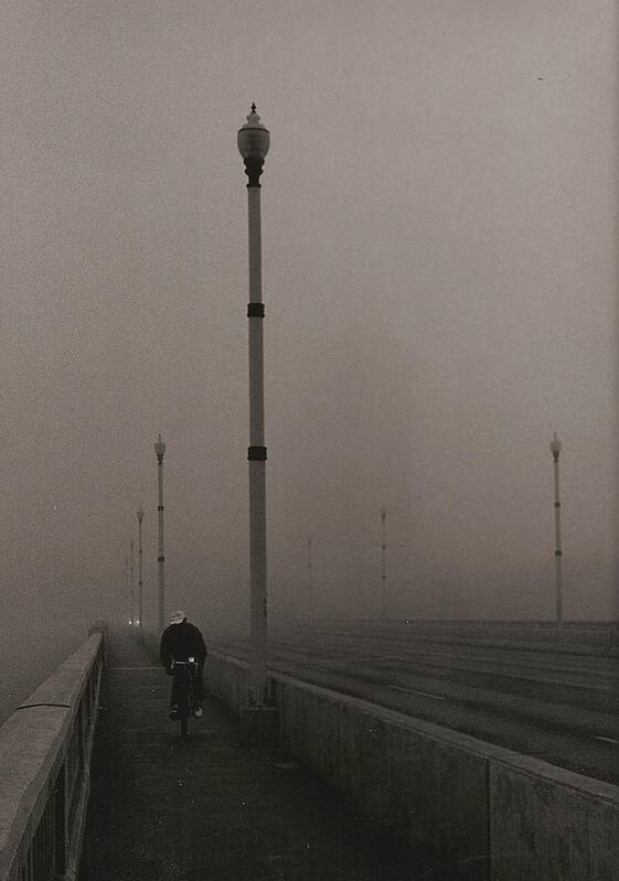 Photo Art Print featuring the photograph Morning Cyclist by Arnold Isbister