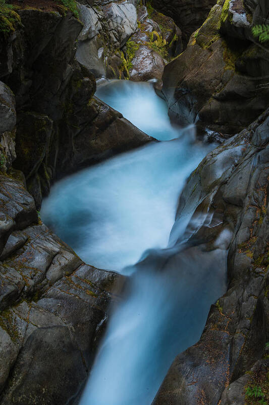 Waterfalls Art Print featuring the photograph Mountain Waterfalls 5863 by Chris McKenna