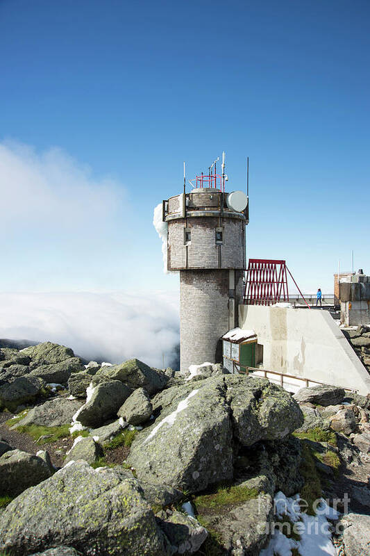 Weather Art Print featuring the photograph Mt Washington Weather Station by Alana Ranney