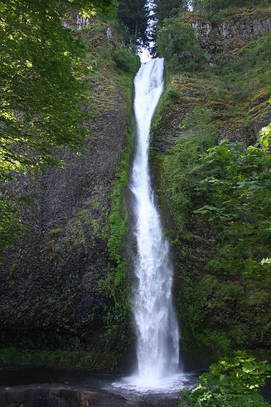 Waterfall Art Print featuring the photograph Multnomah Falls WF1039 by Mary Gaines