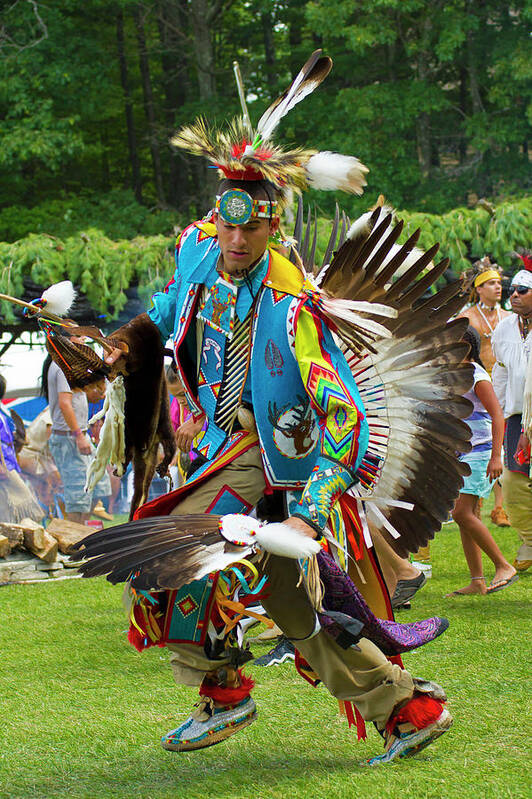 Native American Art Print featuring the photograph Native American Dancer by David Freuthal