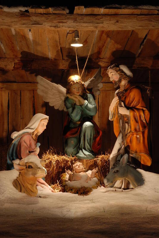 Christmas Art Print featuring the photograph Nativity by Amanda Jones