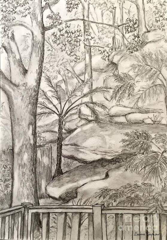 Australian Bushland Art Print featuring the drawing Nature's Gifts by Leanne Seymour