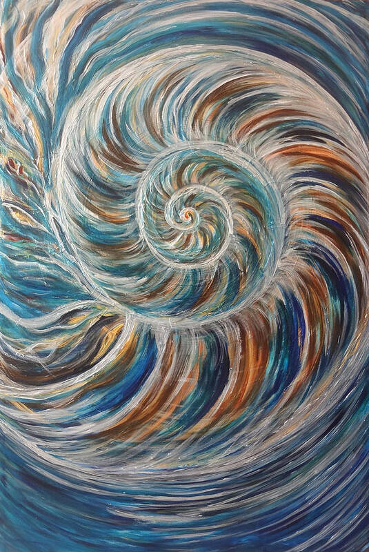 Nautilus Art Print featuring the painting Nautilus by Michelle Pier