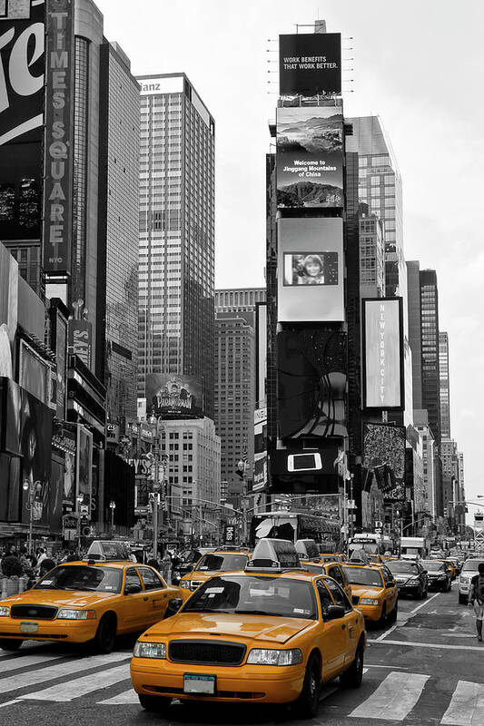 Manhattan Art Print featuring the photograph NEW YORK CITY Times Square by Melanie Viola