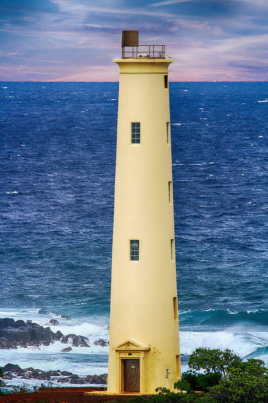 Lighthouse Art Print featuring the photograph Ninini Point Lighthouse by Bill and Linda Tiepelman