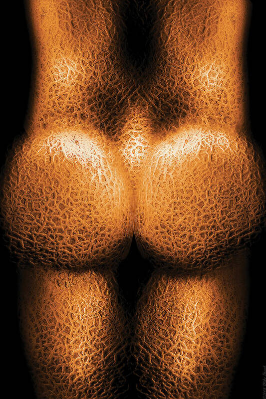 Savad Art Print featuring the photograph Nudist - Just Cheeky by Mike Savad