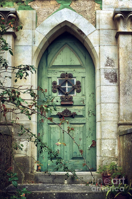 Old Art Print featuring the photograph Old Gothic Door by Carlos Caetano