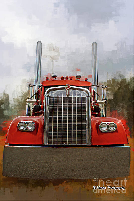 Big Rigs Art Print featuring the photograph Old Kenworth by Randy Harris