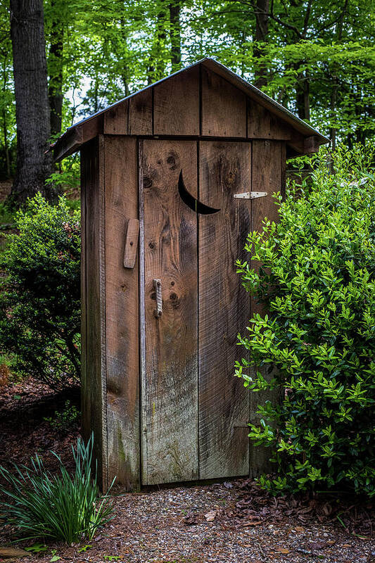 White Outhouse Art Print featuring the photograph Old Outhouse by Paul Freidlund