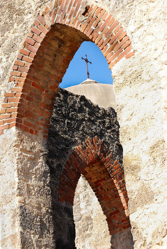 San Antonio Mission Art Print featuring the photograph On a Mission by Debbie Karnes