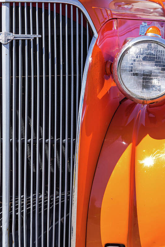 Vintage Car Art Print featuring the photograph Orange Crush by Holly Ross