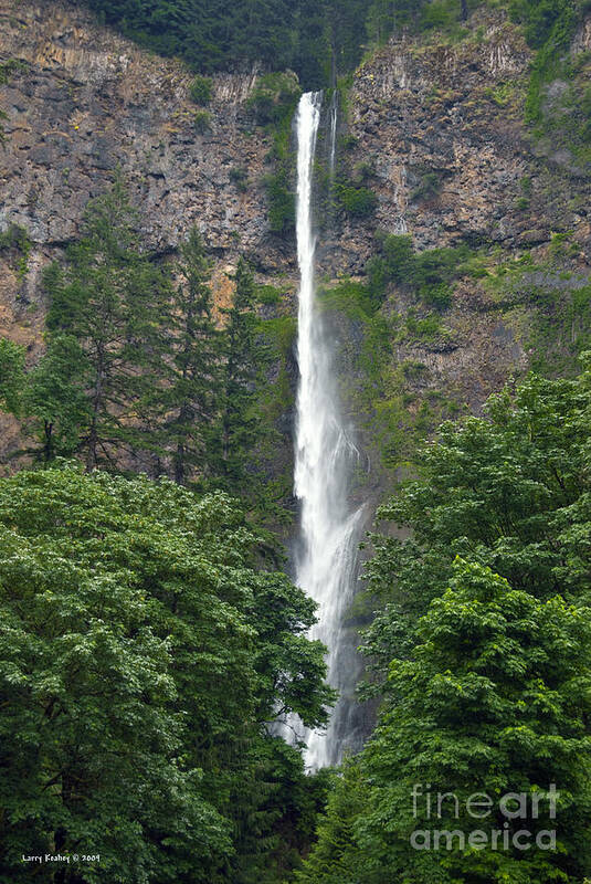 Falls Art Print featuring the photograph Oregon Beauty by Larry Keahey