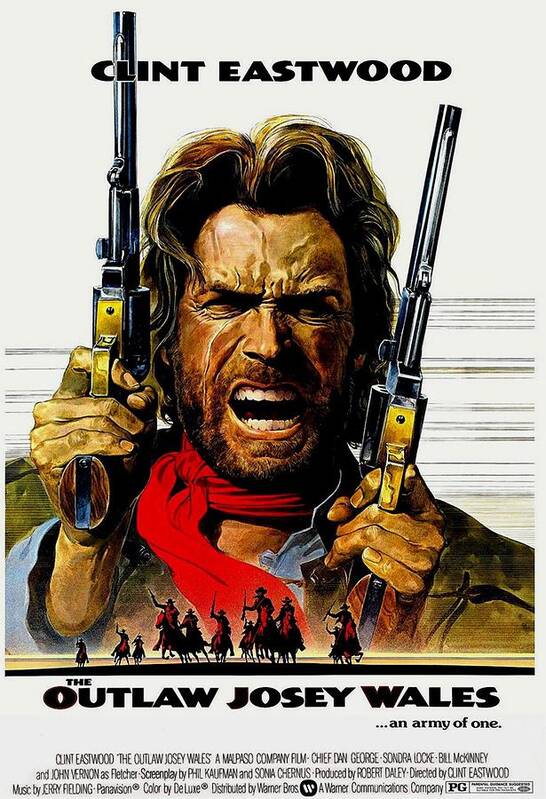 Movie Film Poster Print A3 A4 A5 1976 THE OUTLAW JOSEY WALES Home Decor