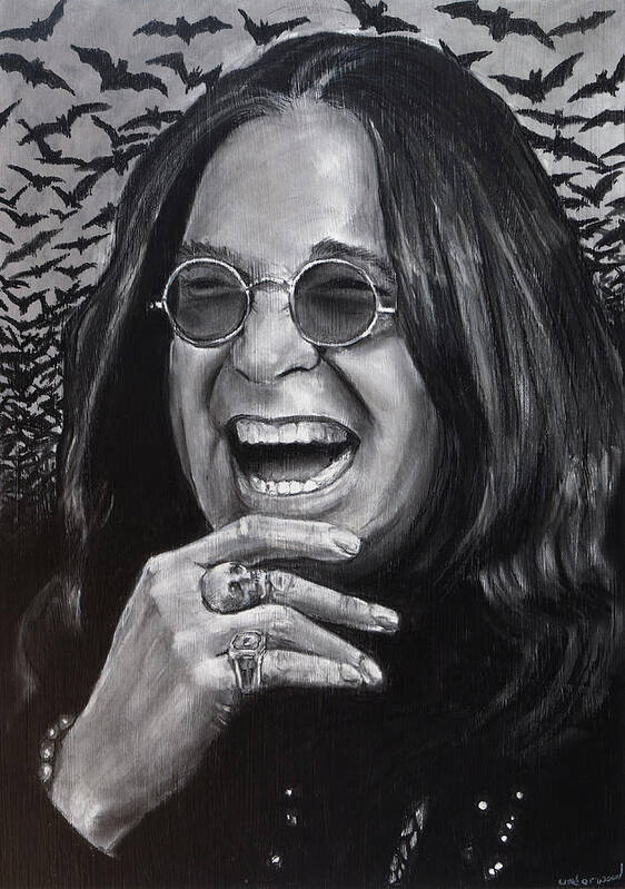 Ozzy Art Print featuring the drawing Ozzy by William Underwood