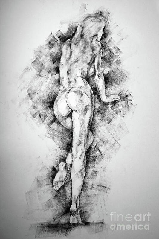 Erotic Art Print featuring the drawing Page 34 by Dimitar Hristov