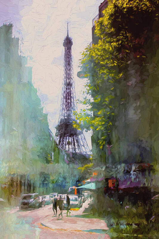 Paris Art Print featuring the photograph Paris Street by John Rivera