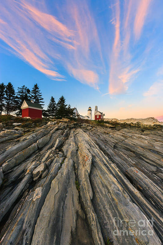 Usa Art Print featuring the photograph Pemaquid Point Lighthouse by Henk Meijer Photography