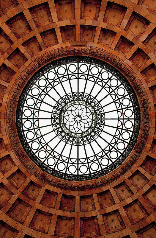 Pennsylvania Station Art Print featuring the photograph Pennsylvania Station Dome - Pittsburgh by Mitch Spence