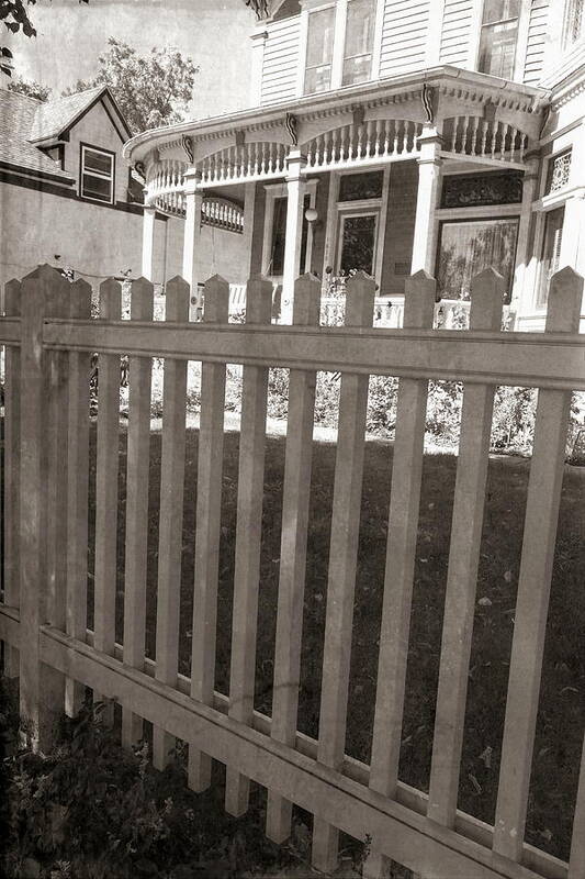 Fence Art Print featuring the photograph Picket Fence textured photograph by Ann Powell