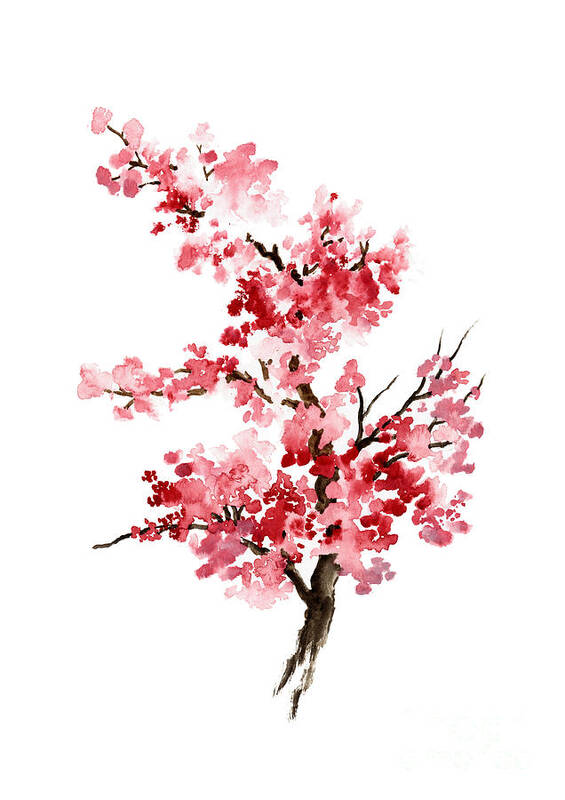 Cherry blossom, Blossom wall art, Buy art online, Flower blossom watercolor  art print Tote Bag by Joanna Szmerdt - Fine Art America