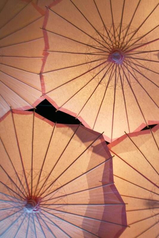 Pink Art Print featuring the photograph Pink Umbrellas by Anna Lucas