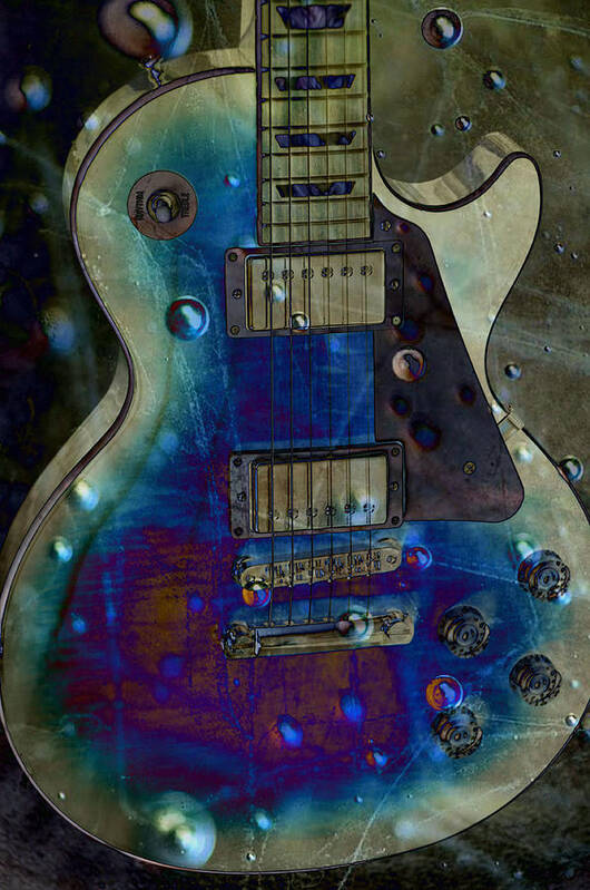 Guitars Art Print featuring the photograph Playin The Blues by Jan Amiss Photography