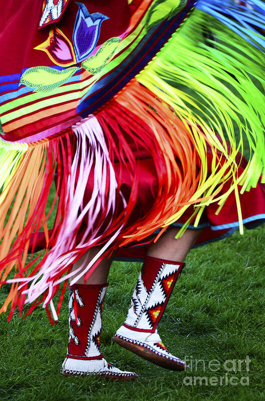 Pow Wow Art Print featuring the photograph Pow Wow Beauty Of The Past 9 by Bob Christopher