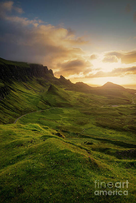 Landscape Art Print featuring the photograph Quiraing Landscape 2 by David Lichtneker