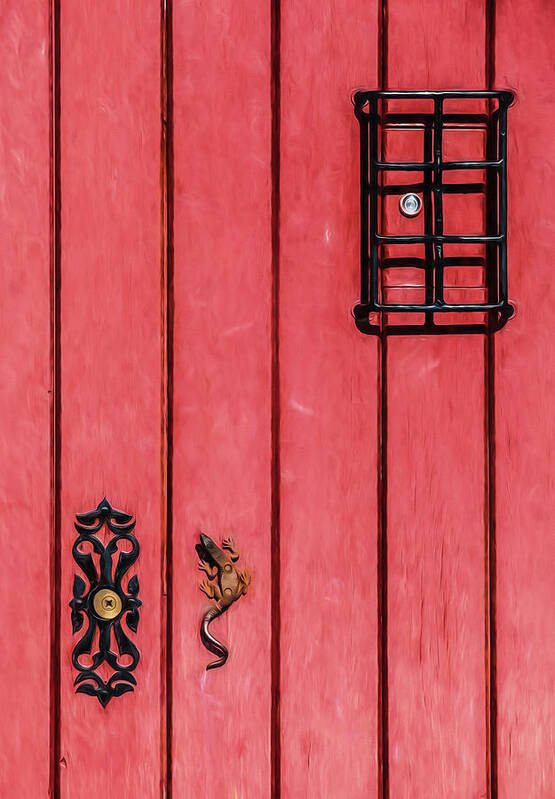 David Letts Art Print featuring the photograph Red Speakeasy Door by David Letts
