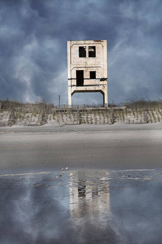 Ocean Art Print featuring the photograph Reflection of the Past by Betsy Knapp