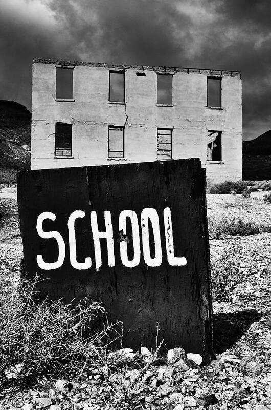 Death Valley National Park Art Print featuring the photograph Rhyolite Ghost Town School by Kyle Hanson