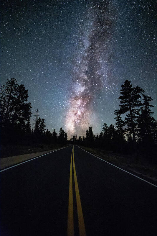 Milky Way Art Print featuring the photograph Road to the Stars by Judi Kubes