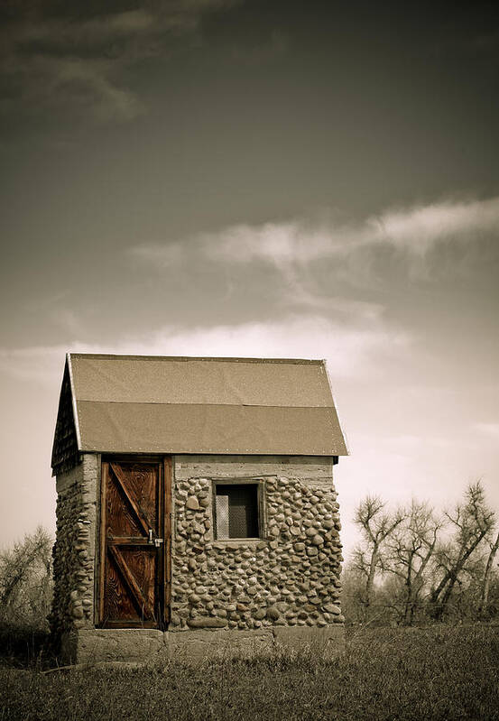 Rock Art Print featuring the photograph Rock Shed by Marilyn Hunt