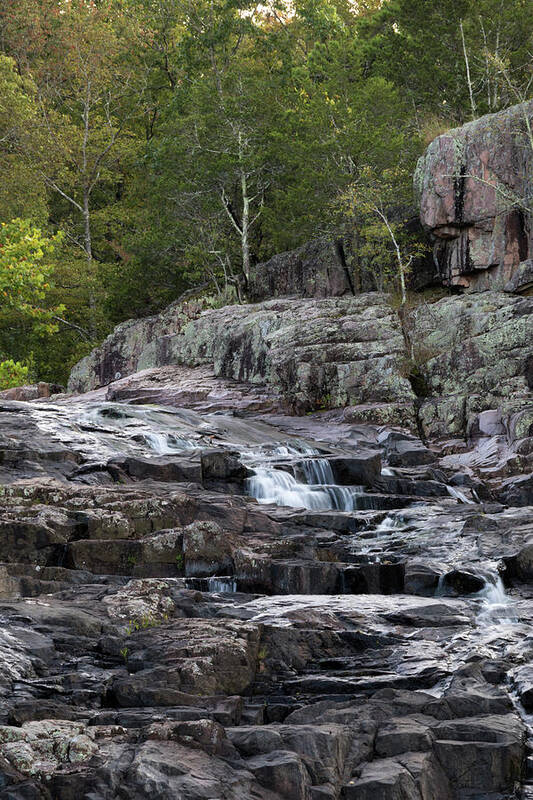 Rocky Falls Art Print featuring the photograph Rocky Falls by Holly Ross