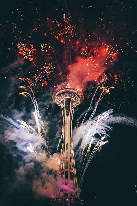 Seattle Art Print featuring the photograph Seattle by Happy Home Artistry