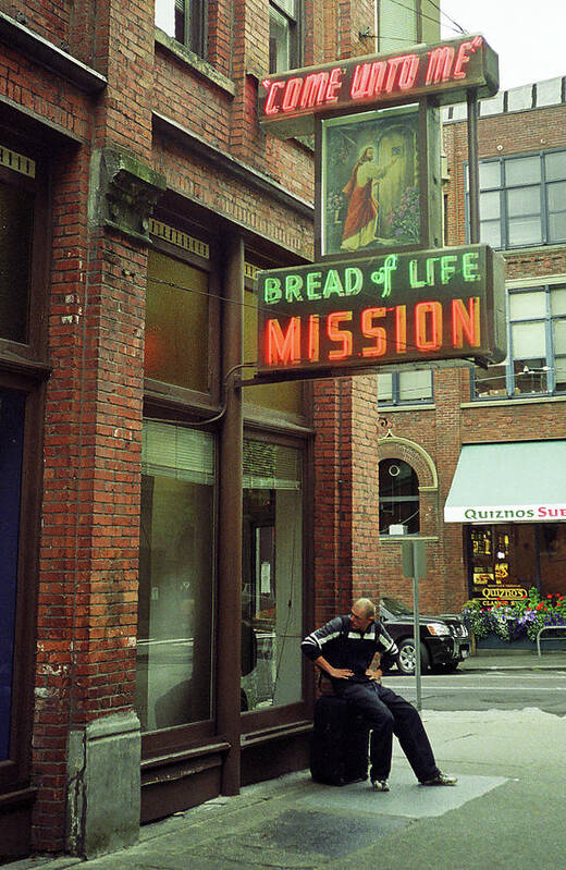 America Art Print featuring the photograph Seattle Mission 2007 by Frank Romeo