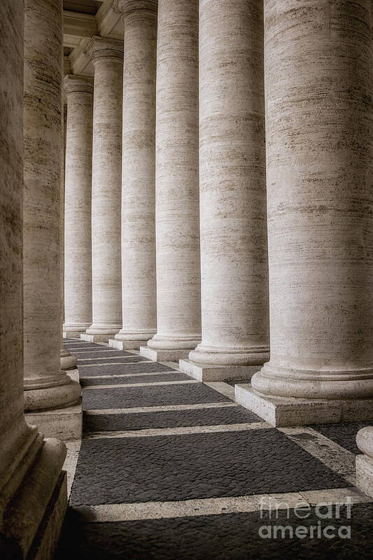 Vatican City Art Print featuring the photograph Silent Symmetry by Becqi Sherman