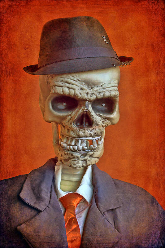 Halloween Art Print featuring the photograph Skeleton Man by Nikolyn McDonald