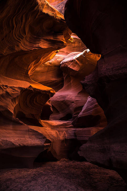 Adventure Art Print featuring the photograph Slot Canyon Red by Art Atkins