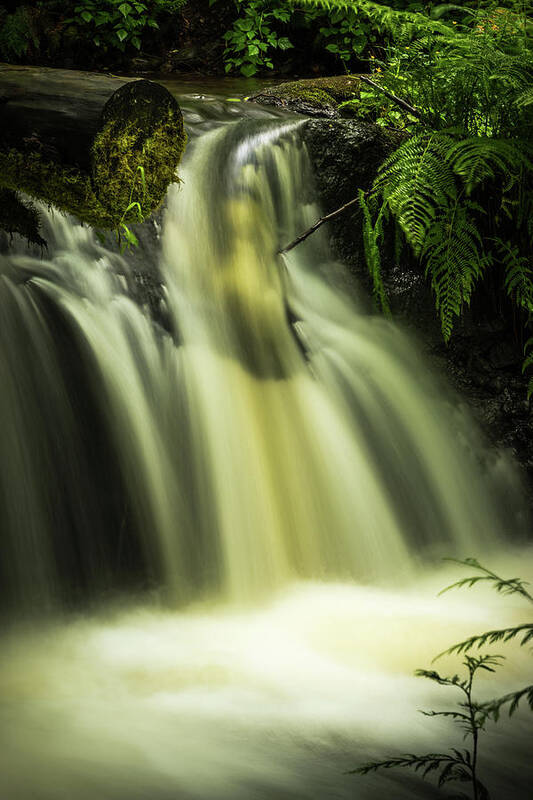  Art Print featuring the photograph Small Waterfall by Chris McKenna
